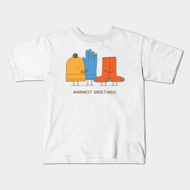 warmest greetings! Kids T-Shirt by milkyprint